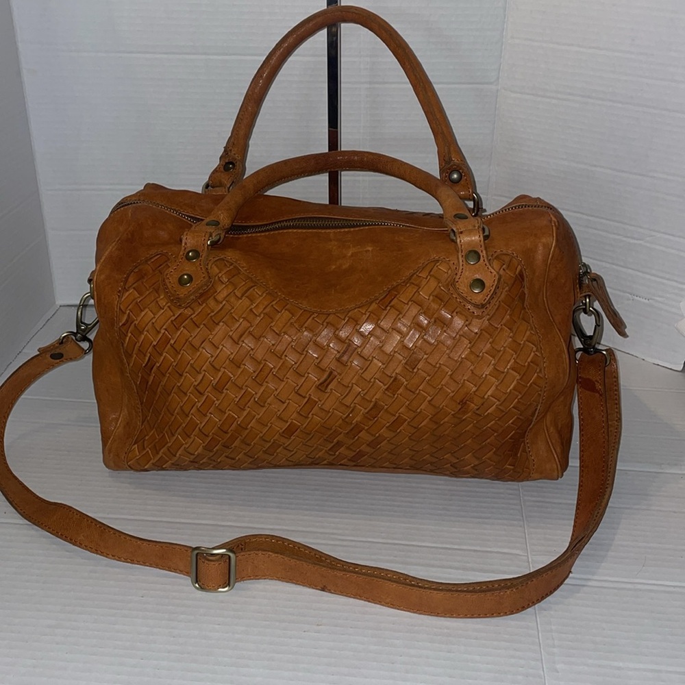 Langelloti Woven leather Bag